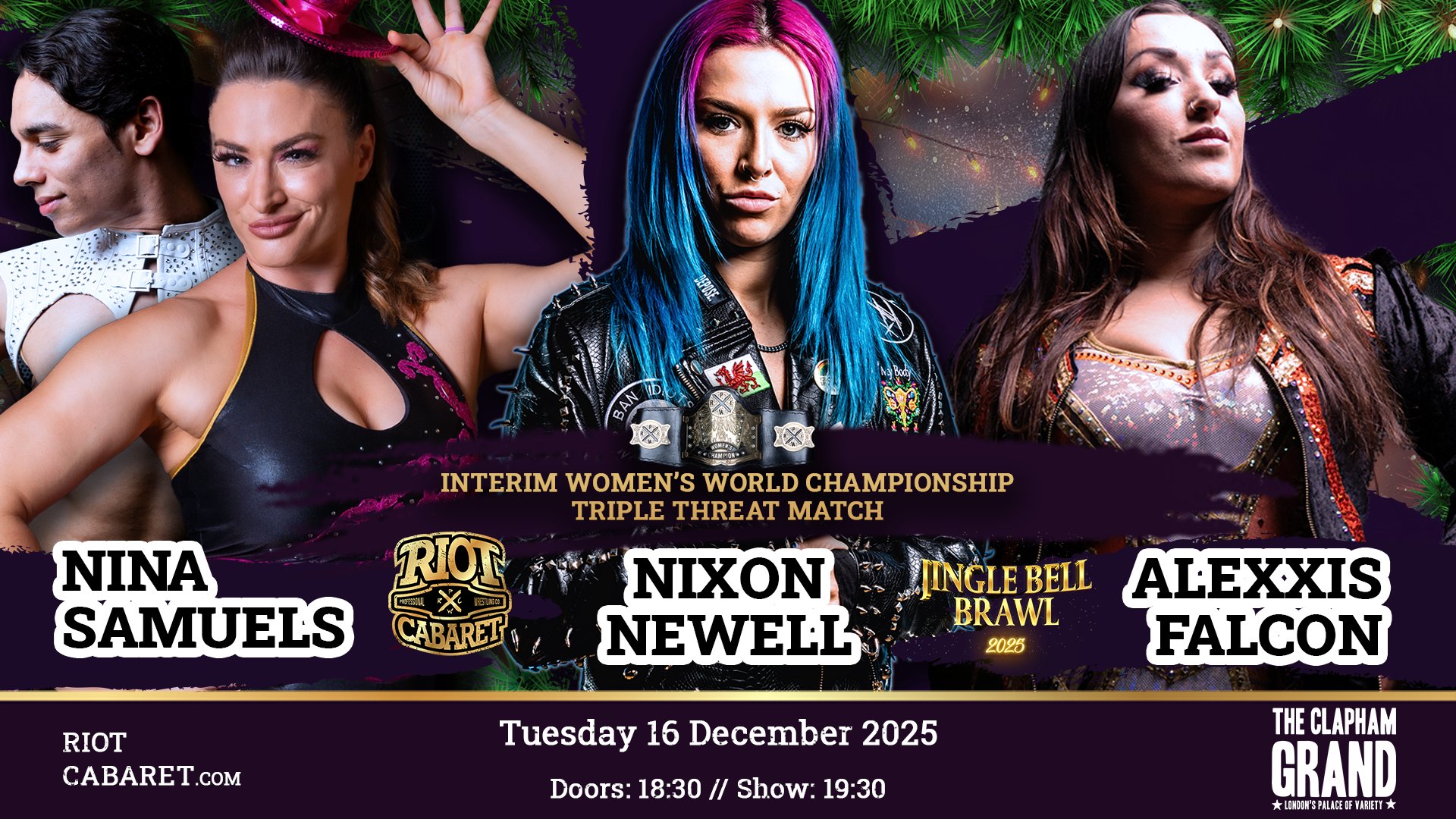 Riot Cabaret Jingle Bell Brawl 2025 Results (12/16): Interim Women’s Champion And New World Champion Crowned