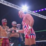 Rey Mysterio & Rey Fenix Def. Dominik Mysterio & El Grande Americano At AAA Guerra de Titanes