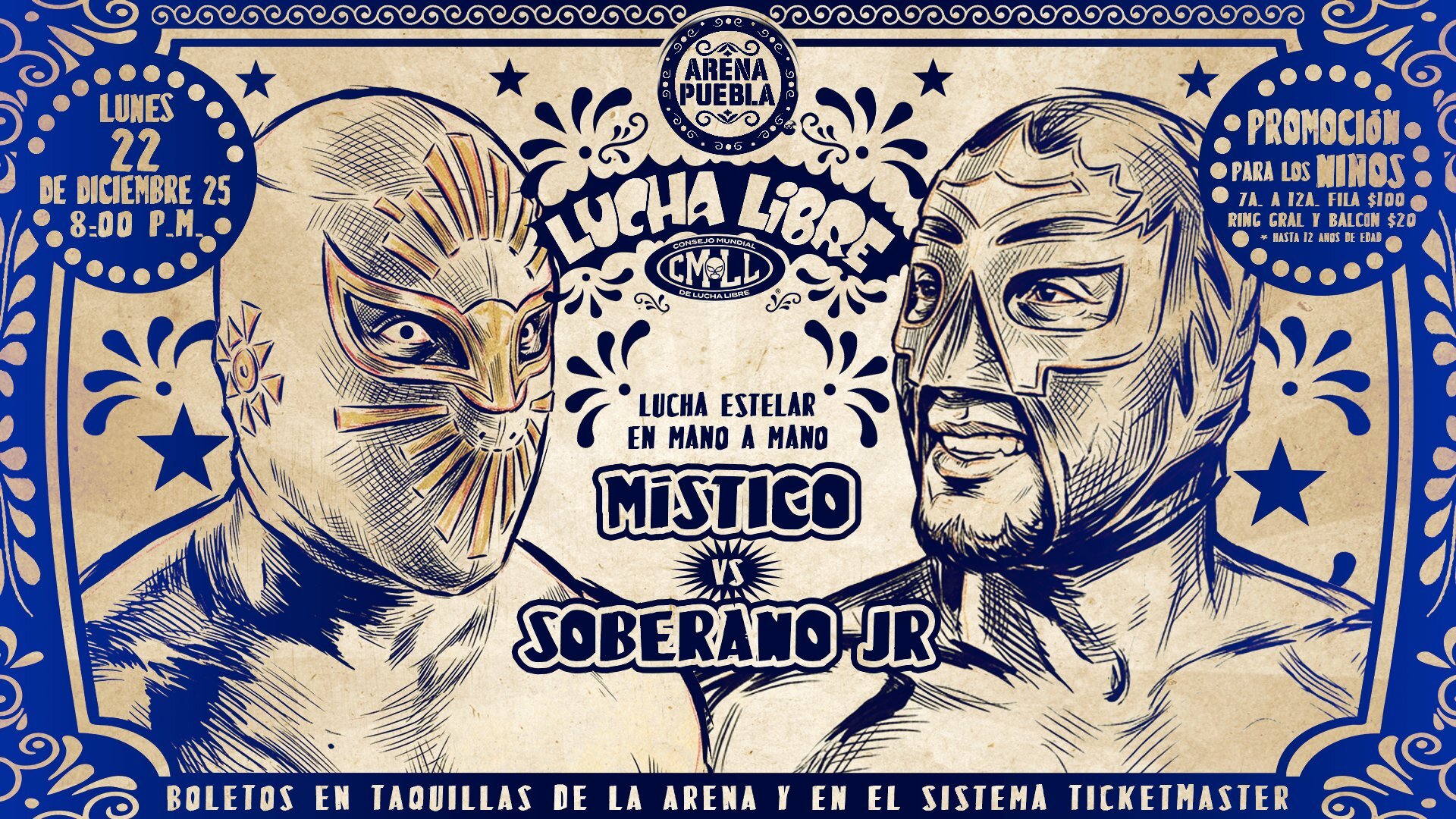 CMLL Lunes Clásico Results (12/22/2025): Místico vs. Soberano Jr., Máscara Dorada, Atlantis Jr., More