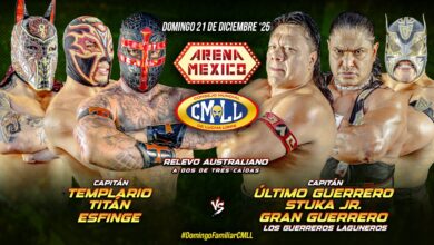 CMLL Domingo Familiar Results (12/21/2025): Titán, Esfinge & Templario vs. Guerreros Laguneros, Bárbaro Cavernario vs. Blue Panther, More