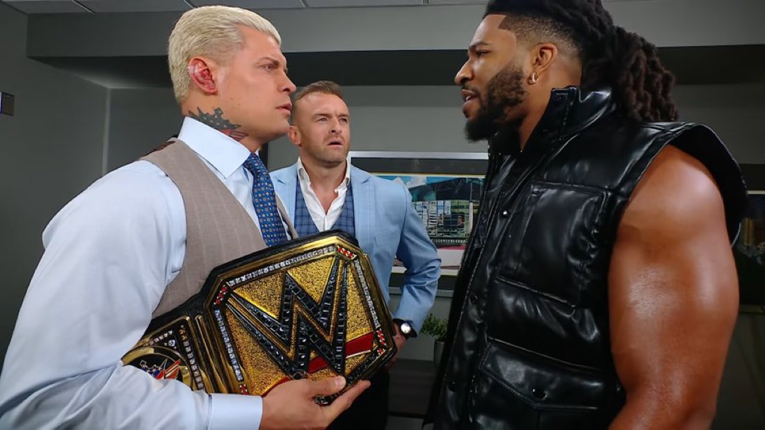Trick Williams and Cody Rhodes on the 12/26 SmackDown