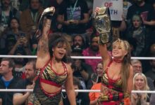 Babes of wrath retain at aew worlds end