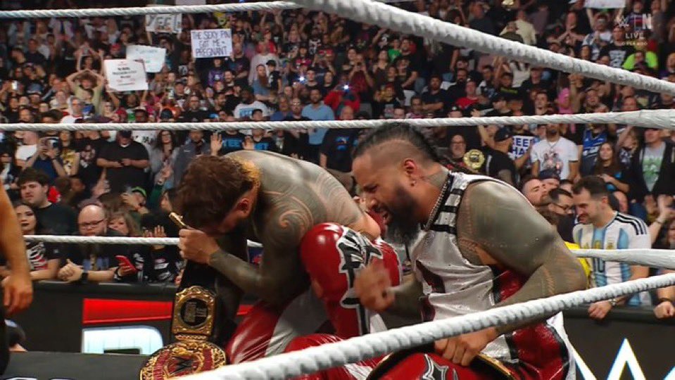 The Usos Defeat AJ Styles And Dragon Lee For WWE World Tag Titles On WWE Raw