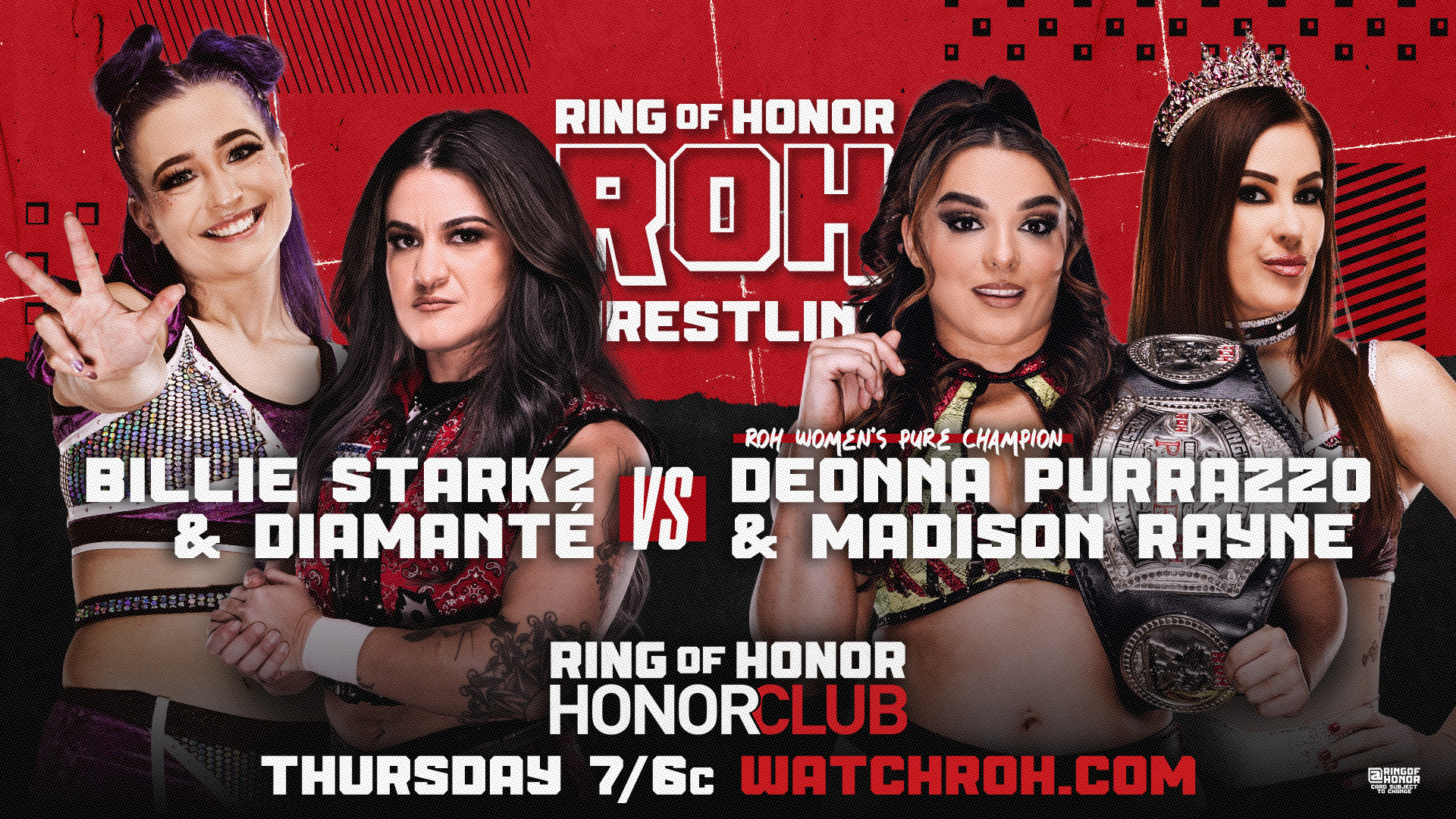 diamante, billie starkz, deonna purrazzo, madison rayne