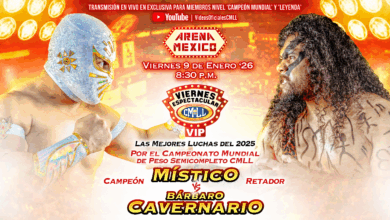 CMLL Viernes Espectacular VIP Results (1/9/2026): Místico vs. Bárbaro Cavernario, More Set