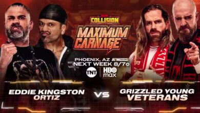 AEW Collision Eddie Kingston and Ortiz against Grizzled Young Veterans