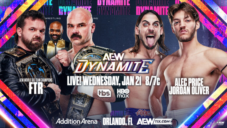 Jordan Oliver & Alec Price Facing FTR On 1/21 AEW Dynamite