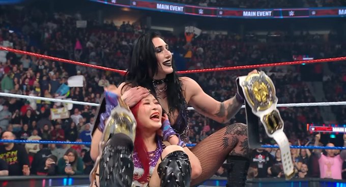 Rhea Ripley and Iyo Sky