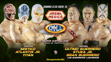 CMLL Domingo Familiar Results (1/25/2026)