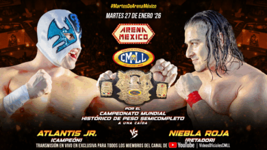 CMLL Martes de Arena Mexico Results (1/27/2026)