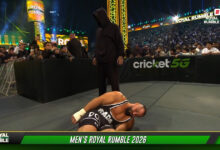 WWE Royal Rumble hooded man