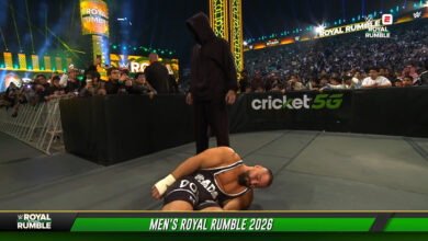 WWE Royal Rumble hooded man