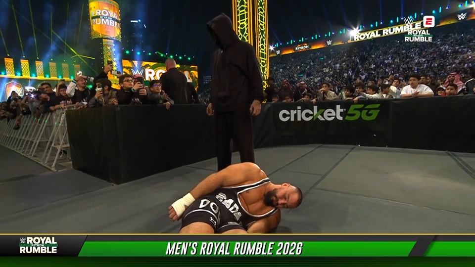 WWE Royal Rumble hooded man