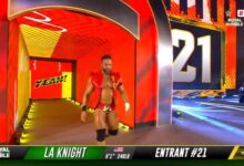 la knight WWE Royal Rumble