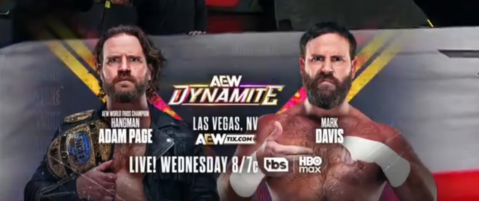 Hangman Adam Page vs Mark Davis announced for AEW Dynamite