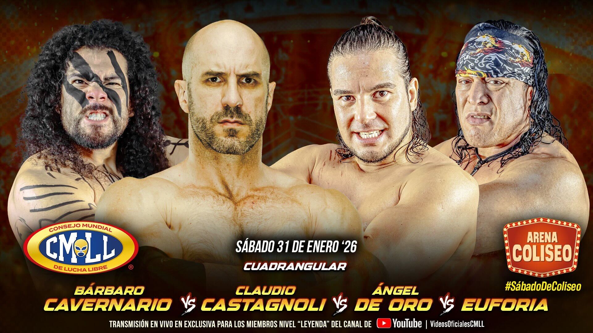 CMLL Sábado De Coliseo Results (1/31/2026)