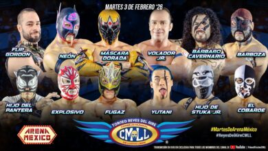 CMLL Martes de Arena Mexico Results (2/3/2026)
