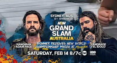 Andrade El Idolo Adam Page AEW Grand Slam Australia