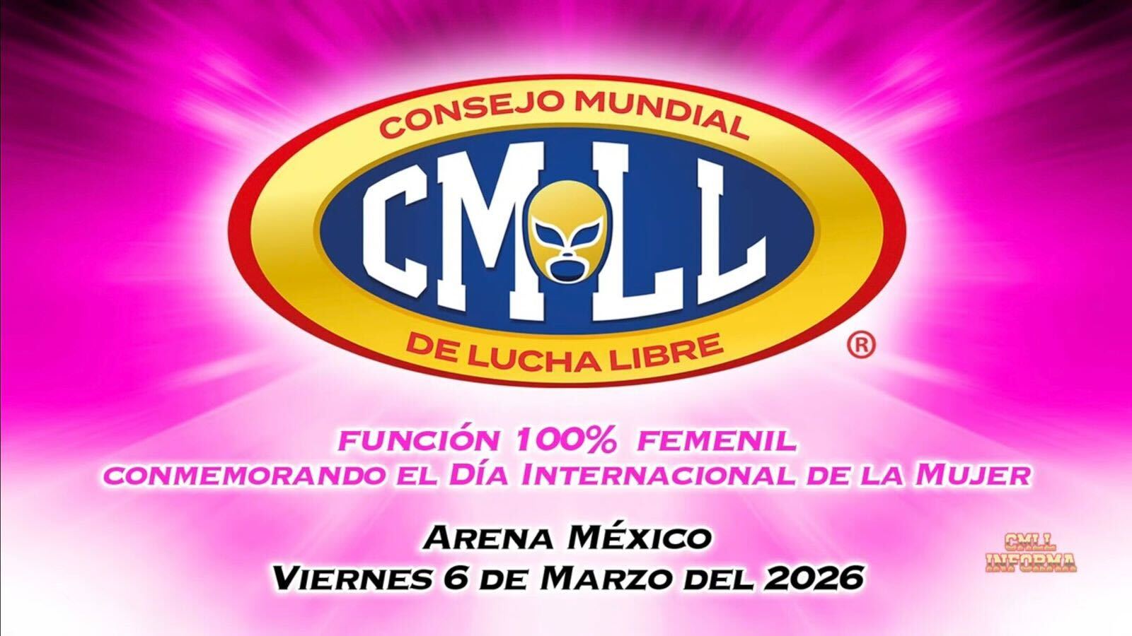 Two Tag Title Matches, Irma González Cup Set for 3/6 CMLL Viernes Espectacular