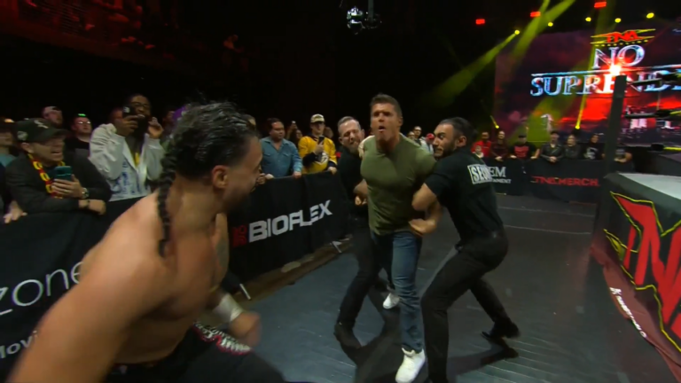 Steve Maclin Shows Up During Main Event Of TNA No Surrender & Targets Mike Santana