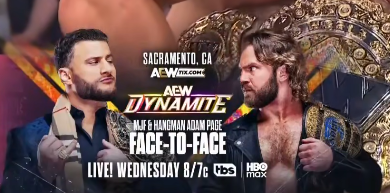 MJF Hangman Adam Page AEW Dynamite announcement