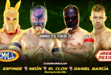 CMLL Domingo Familiar Results (2/15/2026)