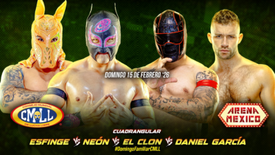 CMLL Domingo Familiar Results (2/15/2026)