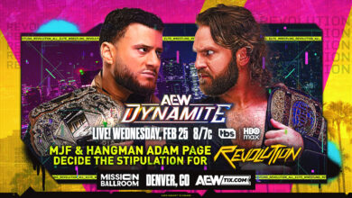 hangman page mjf aew dynamite 2/25