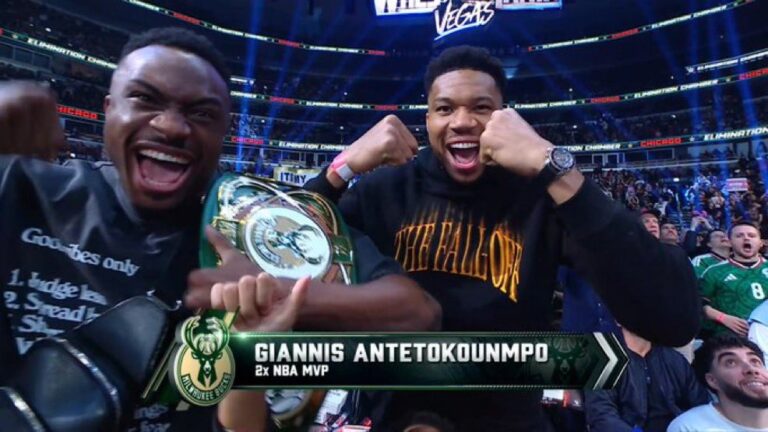 Thanasis Antetokounmpo, Michael Chandler & Lil Yachty In Attendance At WWE Elimination Chamber