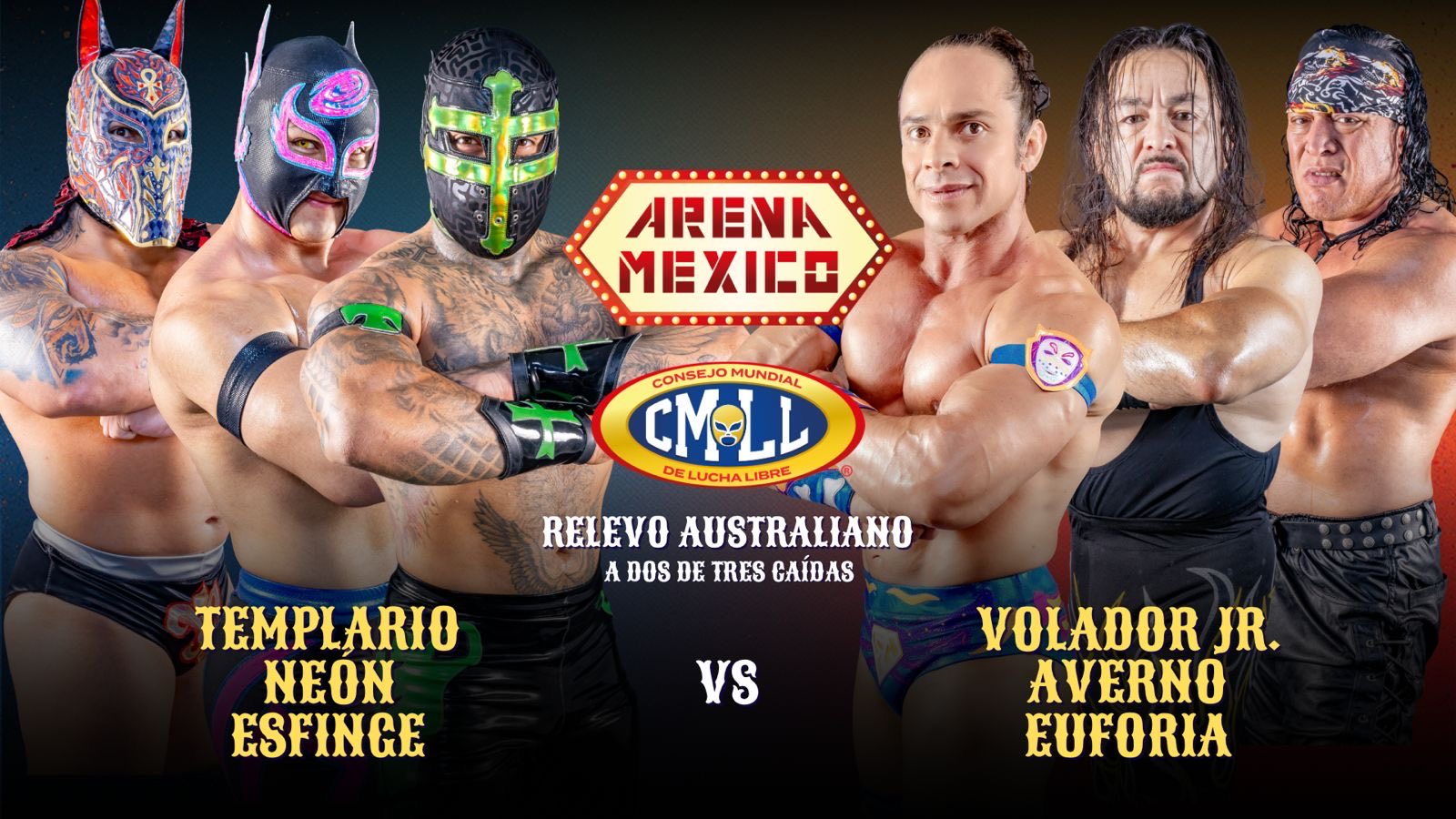 CMLL Domingo Familiar Results (3/1/2026): Templario, Neón & Esfinge vs. Volador Jr. & Infernales, More