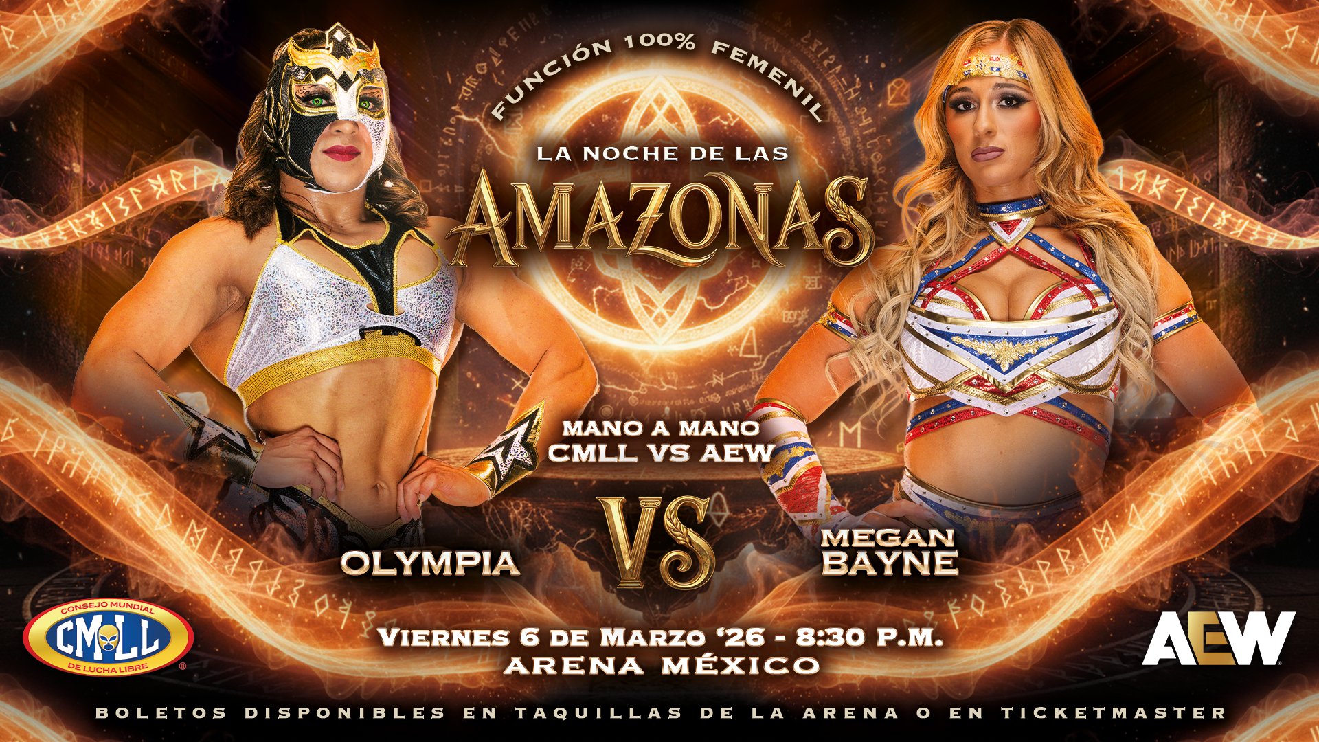 Megan Bayne vs. Olympia, Mina Shirakawa vs. Zeuxis Set For CMLL La Noche De Las Amazonas