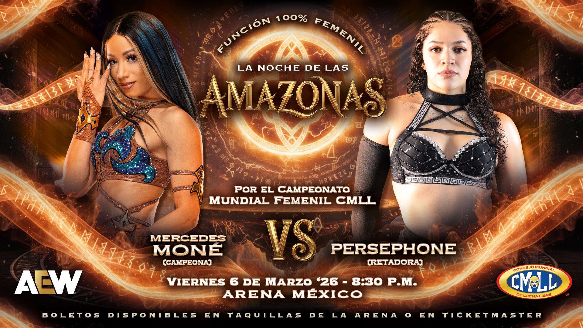 CMLL La Noche de Las Amazonas Preview (3/6/2026): Mercedes Moné vs. Persephone, More