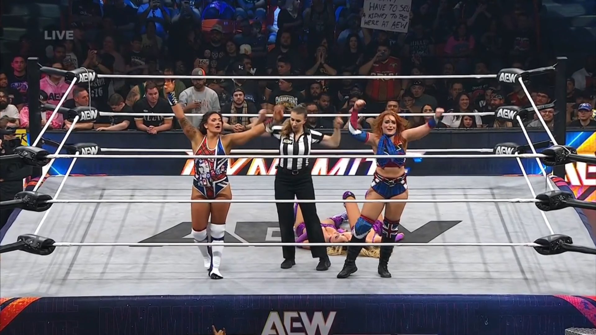 The IInspiration Lose To The Brawling Birds In Televised Debut For AEW