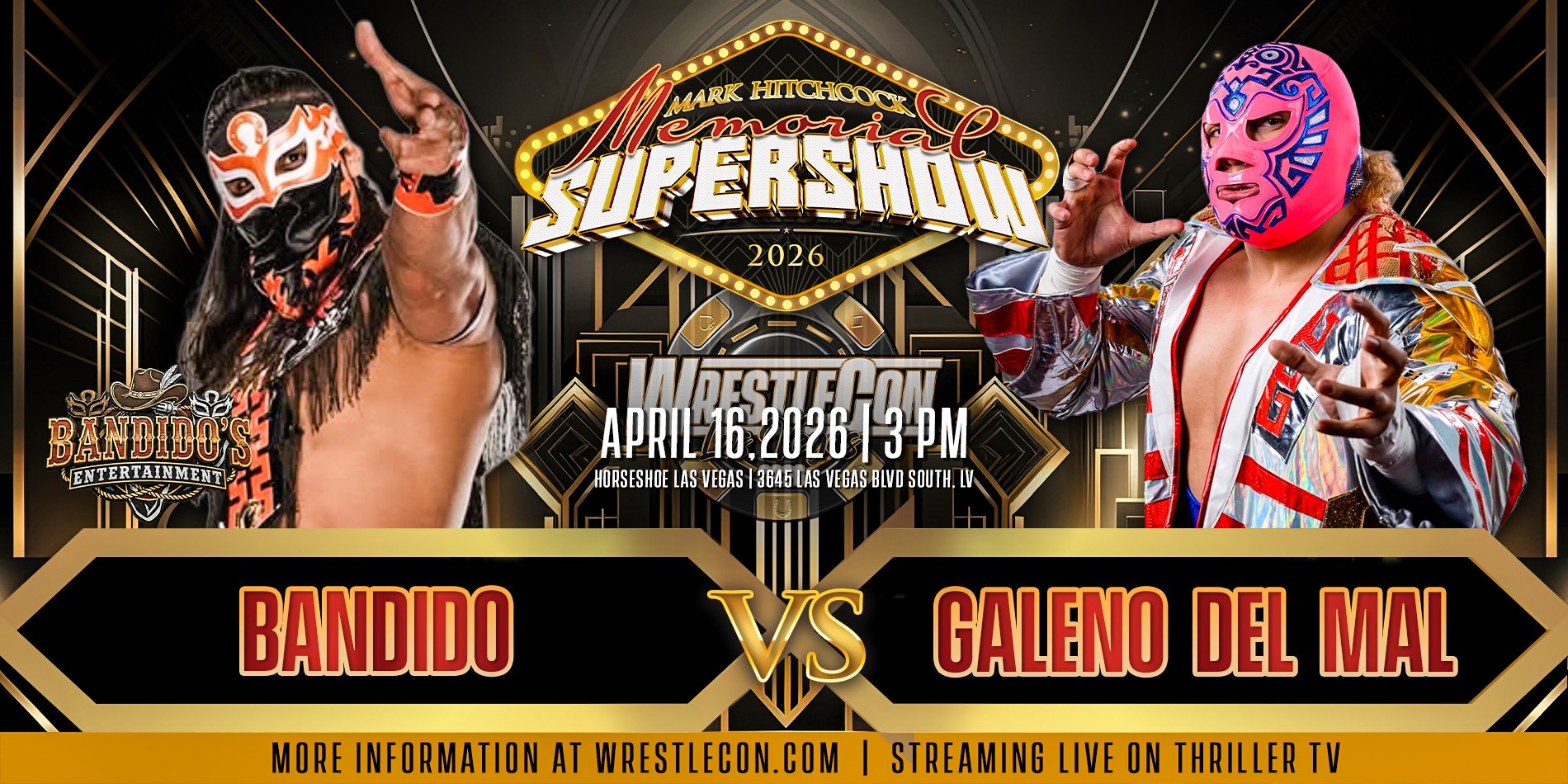 Bandido vs. Galeno Del Mal Added To WrestleCon SuperShow
