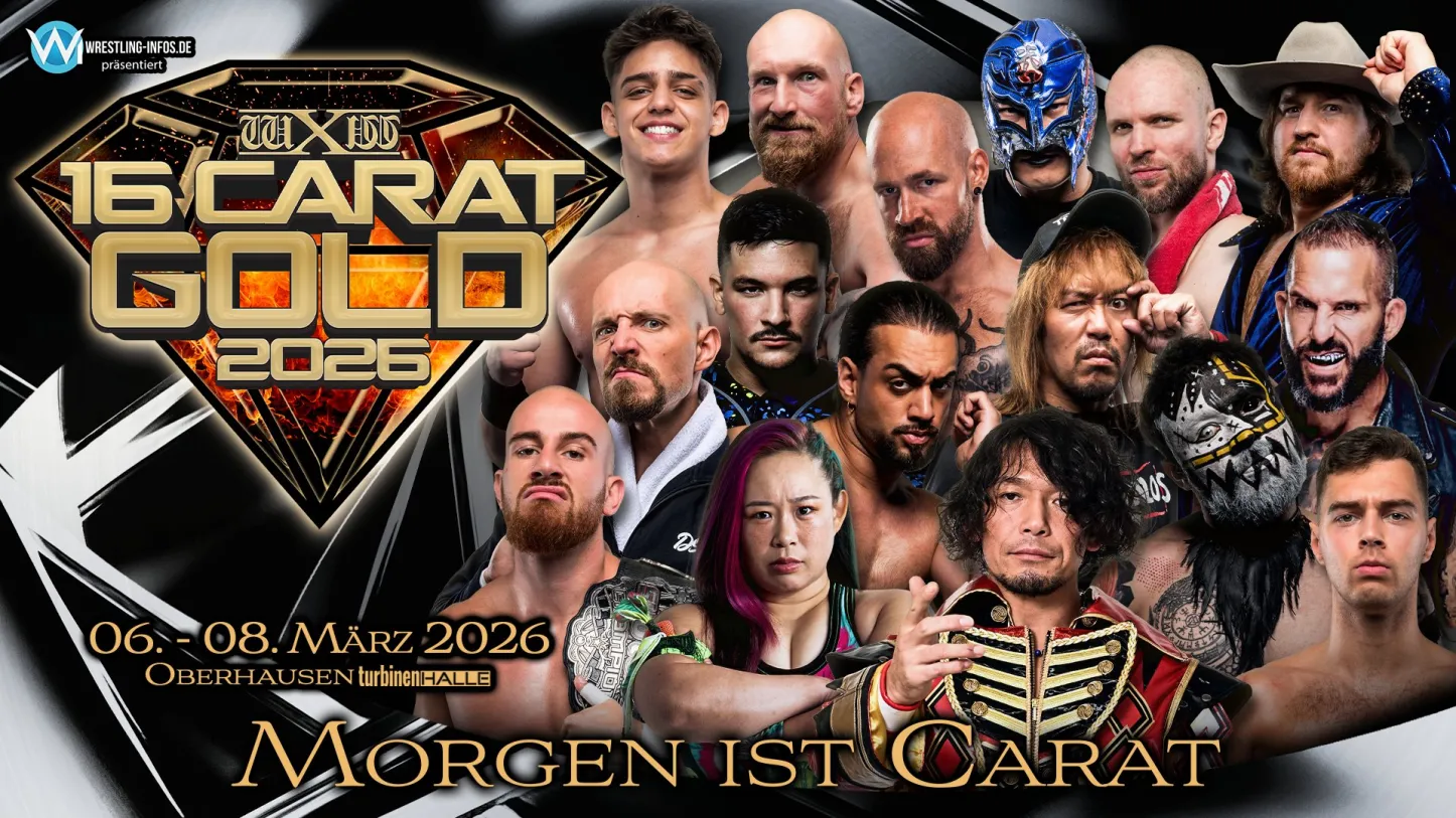 wXw 16 Carat Gold 2026 Night 1 Results (3/6): Tetsuya Naito, Alan Angels, Axel Tischer Compete