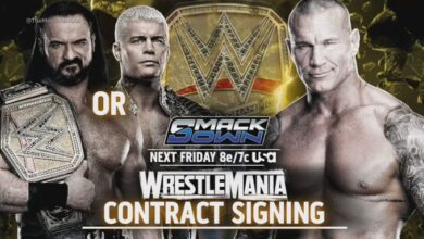WrestleMania contract signing