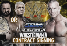 WrestleMania contract signing