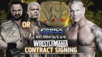 WrestleMania contract signing