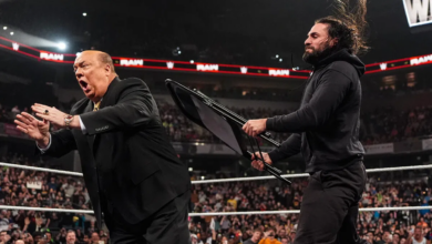 Seth Rollins attack Paul Heyman. Austin Theory's comments
