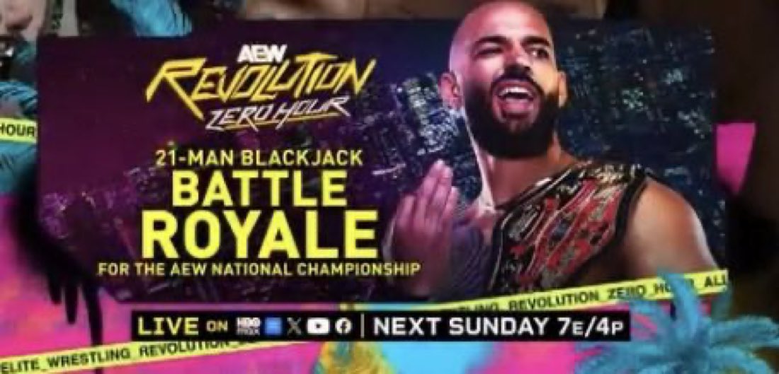 Black Jack Battle Royale For AEW National Title Added To AEW Revolution Zero Hour