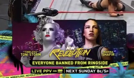 Toni Storm To Face Marina Shafir With Everyone Banned From Ringside At AEW Revolution