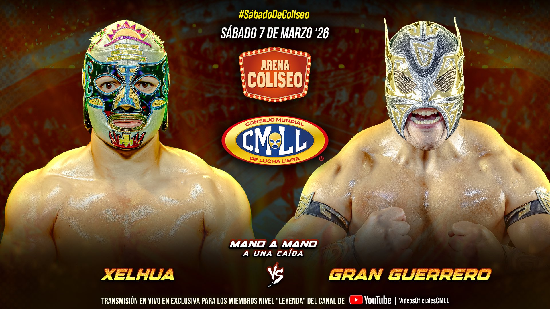 CMLL Sábado De Coliseo Results (3/7/2026): Xelhua vs. Gran Guerrero, Garra Negra, Templario, More