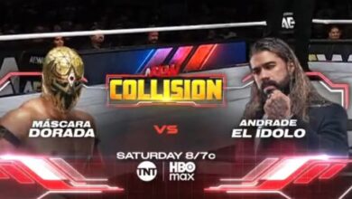 Andrade El Idolo Mascara Dorada AEW Collision
