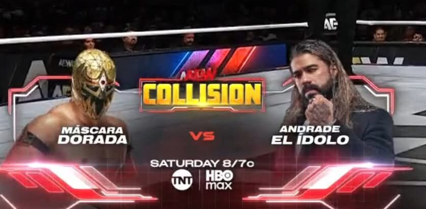 Andrade El Idolo Mascara Dorada AEW Collision