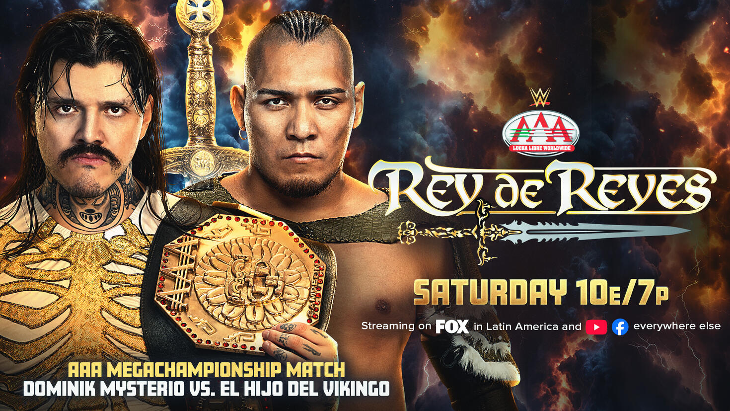 AAA Rey de Reyes Week 1 Results (3/14/2026): Dominik Mysterio vs. Hijo del Vikingo, More