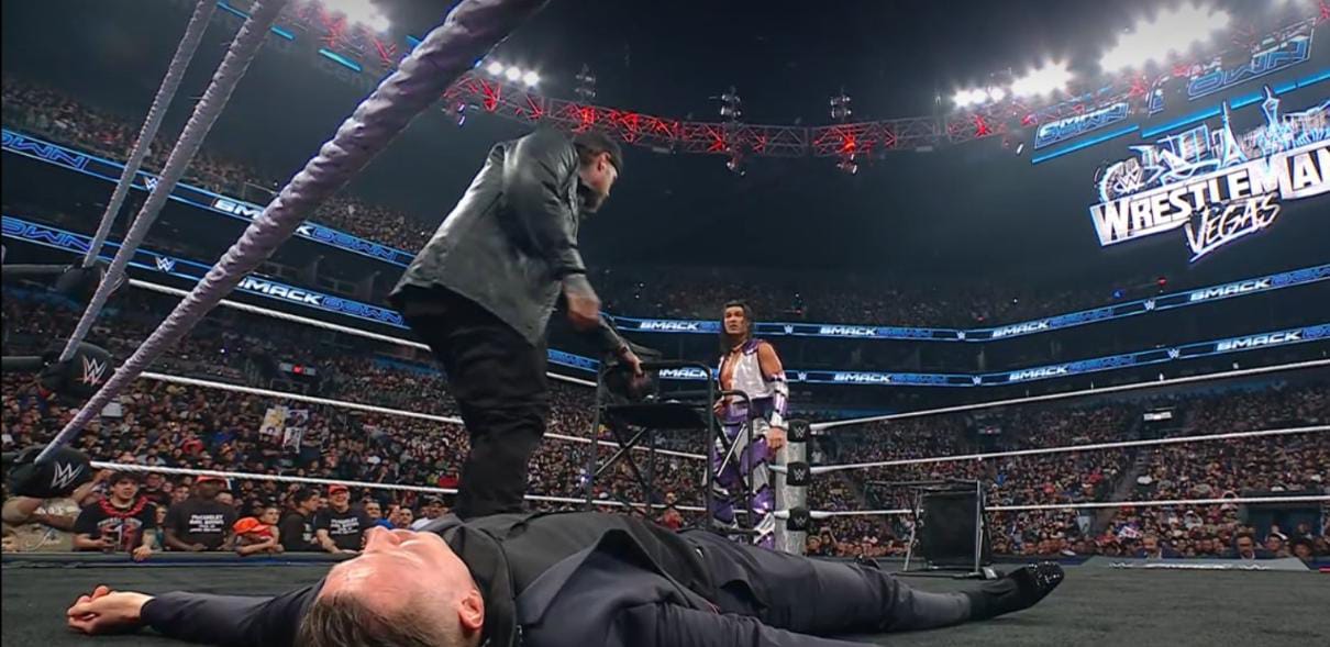 Jelly Roll Accidentally Knocks Out The Miz On 3/13 WWE SmackDown