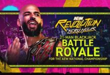 Blackjack Battle royal aew revolution zero hour 2026