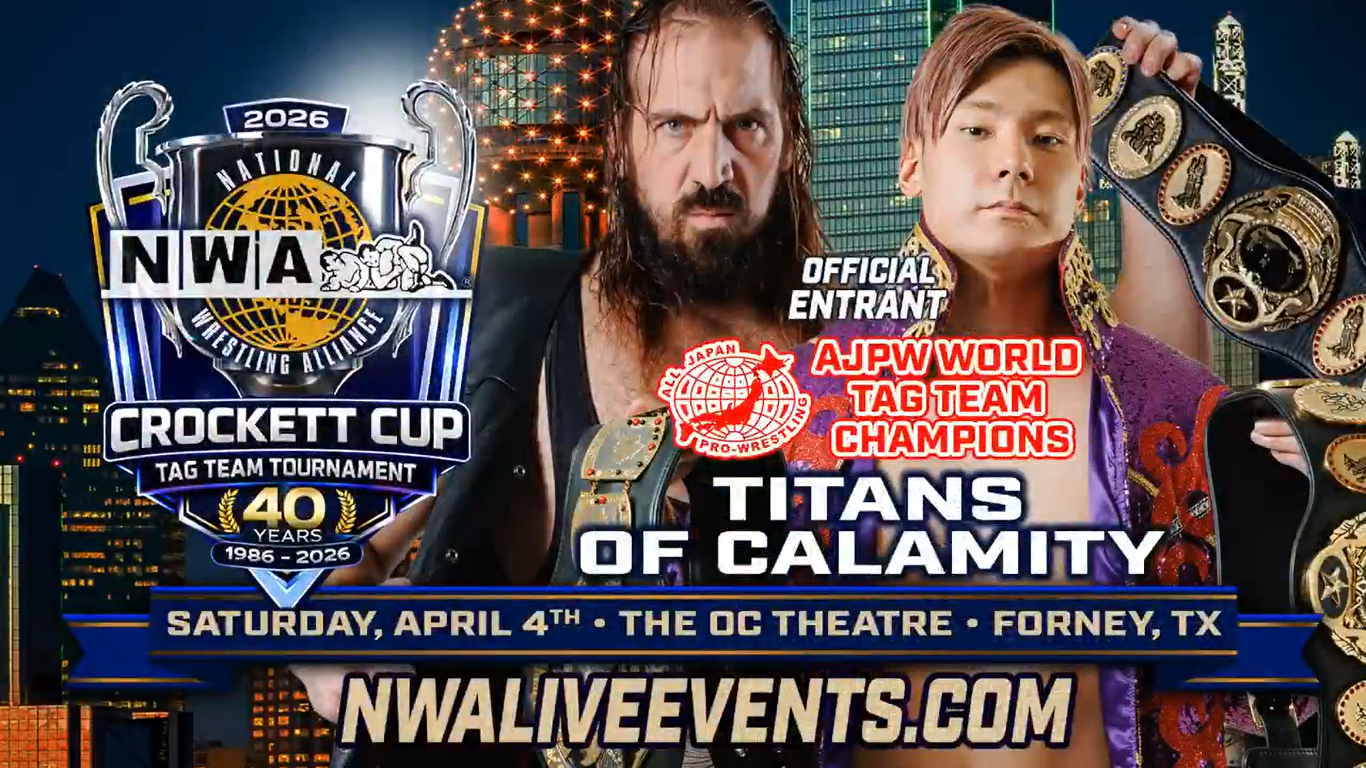 AJPW World Tag Team Champions Ren Ayabe & Talos Competing In 2026 NWA Crockett Cup Tournament