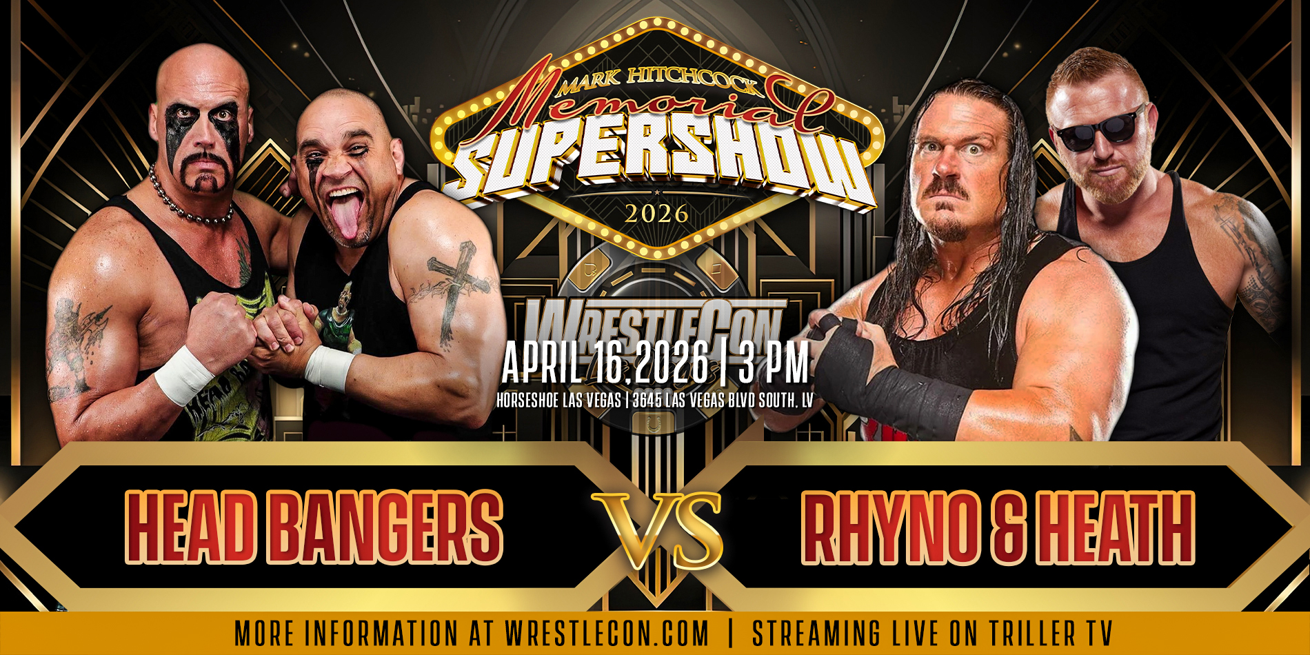 The Headbangers vs. Rhyno & Heath Added To WrestleCon Supershow