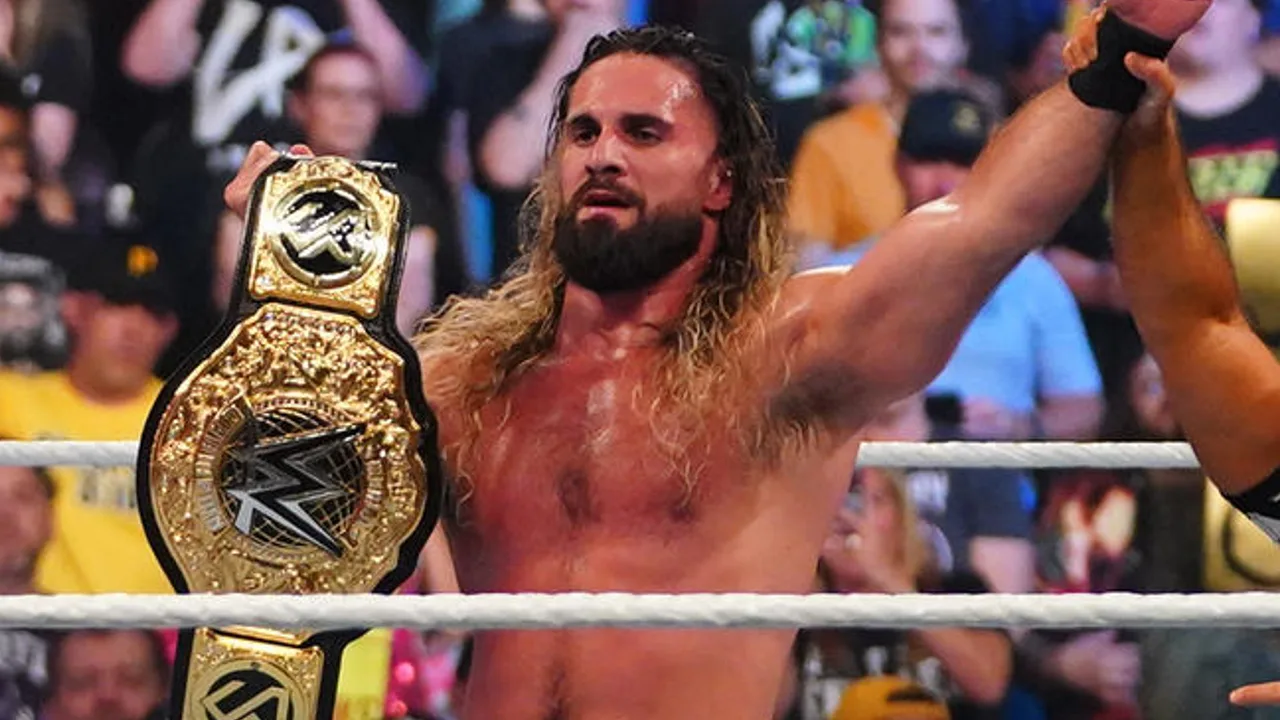 seth rollins as the world heavyweight champion in wwe